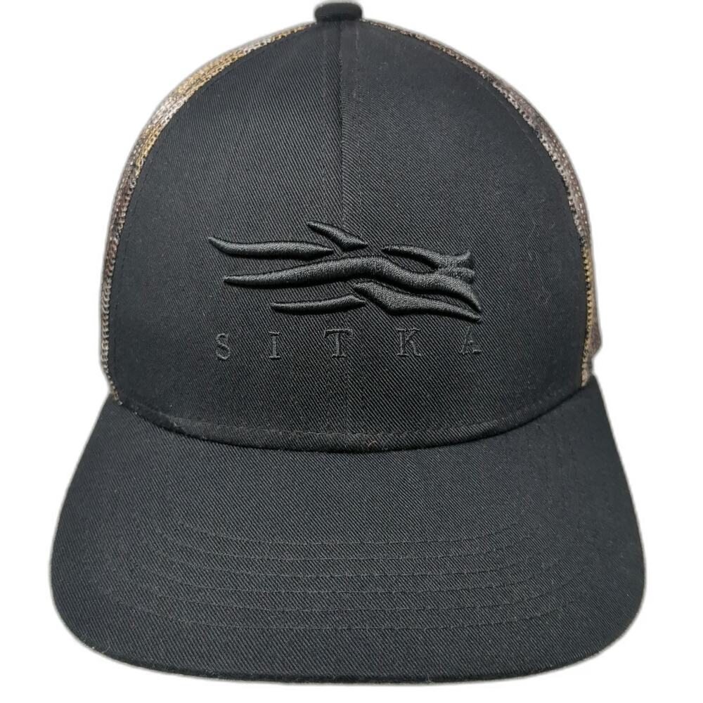 Sitka Trucker Hat Black Camo Mesh One Size Snapback Hunting Fishing Gear Outdoor